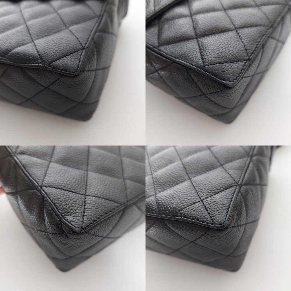 CHANEL Caviar Black Leather Quilted CC Turnlock Vanity Square Box Flap Bag - Picture 12 of 16